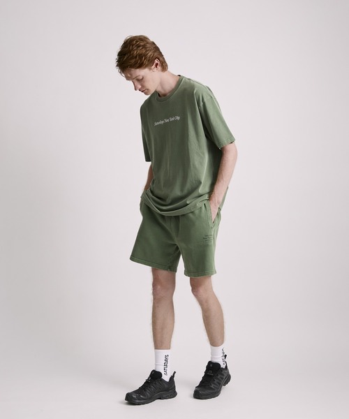 Saturdays NYC（サタデーズ ニューヨークシティ ）の「Austin Pigment Dyed Printed Short Pant（その他パンツ・メンズ・グリーン/チャコールグレー/キナリ・XL/S/M/L）」の20枚目の写真