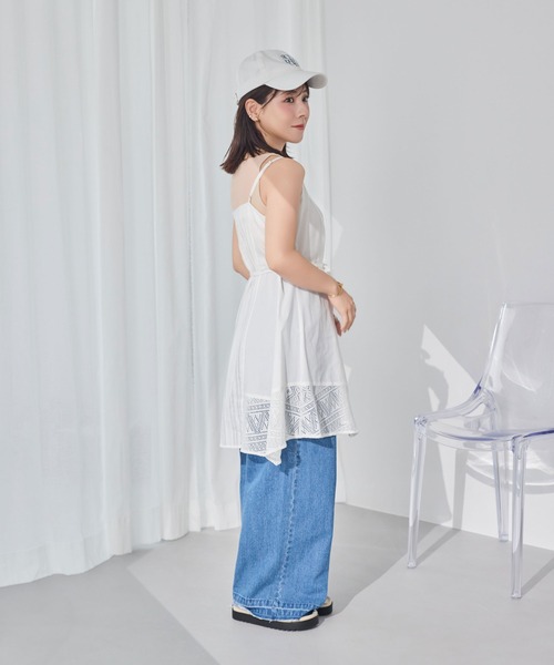 somyon（ソミョン）の「【 somyon / ソミョン 】 重ねロゴ 刺繍 デザイン カラーローキャップ #（キャップ・レディース・ホワイト/ブラック/ネイビー/ベージュ/モカ・FREE）」の12枚目の写真