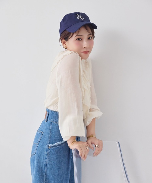 somyon / ソミョン 】 重ねロゴ 刺繍 デザイン カラーロー