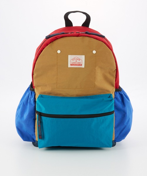 Ocean&Ground(オーシャン&グラウンド)の「DAYPACK MULTI PLUS(バックパック/リュック・キッズ・ライトブルー/エメラルド/ライトピンク/ライトグレー/ブルー/ライトパープル/ベージュ・X-LARGE/LARGE)」の3枚目の写真
