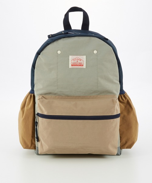 Ocean&Ground(オーシャン&グラウンド)の「DAYPACK MULTI PLUS(バックパック/リュック・キッズ・ライトブルー/エメラルド/ライトピンク/ライトグレー/ブルー/ライトパープル/ベージュ・X-LARGE/LARGE)」の2枚目の写真