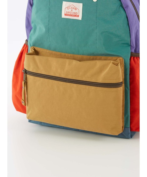 Ocean&Ground(オーシャン&グラウンド)の「DAYPACK MULTI PLUS(バックパック/リュック・キッズ・ライトブルー/エメラルド/ライトピンク/ライトグレー/ブルー/ライトパープル/ベージュ・X-LARGE/LARGE)」の10枚目の写真