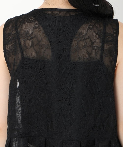 STRAWBERRY-FIELDS(ストロベリーフィールズ)の「アシュリーレース_レースジレ(その他トップス・レディース・ブラック・2)」の5枚目の写真