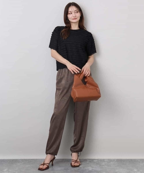 MK MICHEL KLEIN（エムケーミッシェルクラン）の「ミニフリルディティールカットソー/洗える（Tシャツ/カットソー・レディース・ホワイト/ブラック・38）」の22枚目の写真