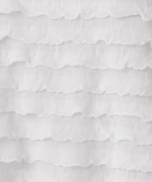 MK MICHEL KLEIN（エムケーミッシェルクラン）の「ミニフリルディティールカットソー/洗える（Tシャツ/カットソー・レディース・ホワイト/ブラック・38）」の5枚目の写真