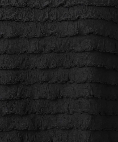 MK MICHEL KLEIN（エムケーミッシェルクラン）の「ミニフリルディティールカットソー/洗える（Tシャツ/カットソー・レディース・ホワイト/ブラック・38）」の3枚目の写真