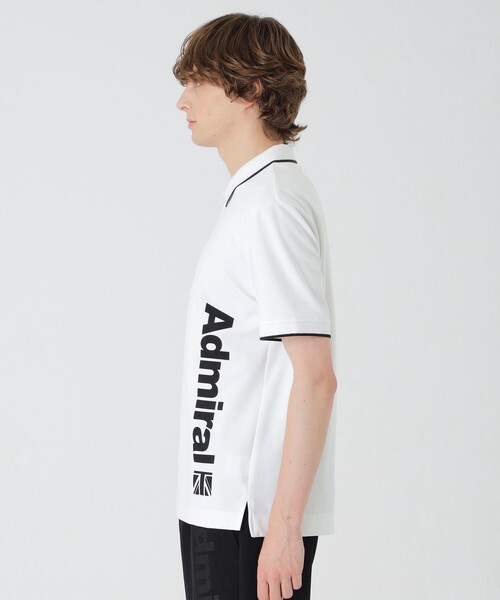 BLACK LABEL CRESTBRIDGE(ブラックレーベル・クレストブリッジ)の「【BLACK lab.×Admiral】インドライカノコポロ(ポロシャツ・メンズ・オフホワイト/ブラック・M/L/XL)」の4枚目の写真