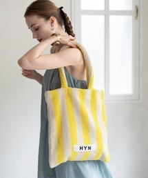 h.v.f.n ストライプバッグ【イエロー】　　ハブファン 楽天市場】【SALE 30%OFF】H.V.F.N ハブファン バッグ トート