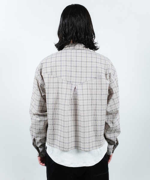 JIEDA(ジエダ)の「SEERSUCKER SHORT SHIRT(シャツ/ブラウス・メンズ・チェック・1/2)」の4枚目の写真