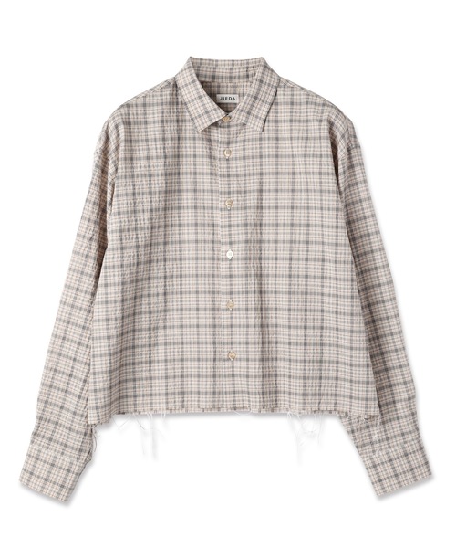 JIEDA(ジエダ)の「SEERSUCKER SHORT SHIRT(シャツ/ブラウス・メンズ・チェック・1/2)」の5枚目の写真