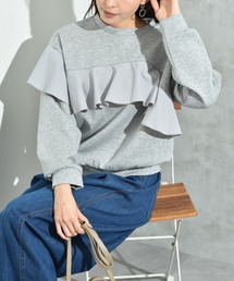 INTERPLANET | スポンジリバーアシメフリルプルオーバー(Tシャツ/カットソー)