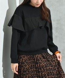 INTERPLANET | スポンジリバーアシメフリルプルオーバー(Tシャツ/カットソー)