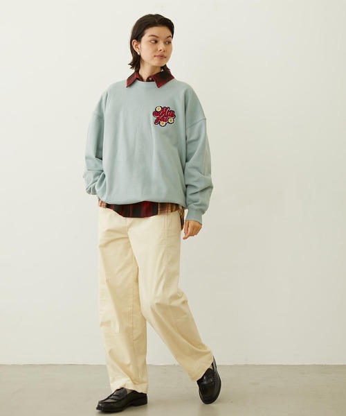 MILKFED.(ミルクフェド)の「WASHED PANEL SHIRT(シャツ/ブラウス・レディース・レッド/イエロー/オレンジ・ONE SIZE)」の11枚目の写真