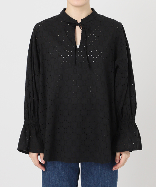 B.C STOCK(ベーセーストック)の「手洗い可 / シフリーブラウス(シャツ/ブラウス・レディース・ブラック/アイボリー・FREE)」の19枚目の写真