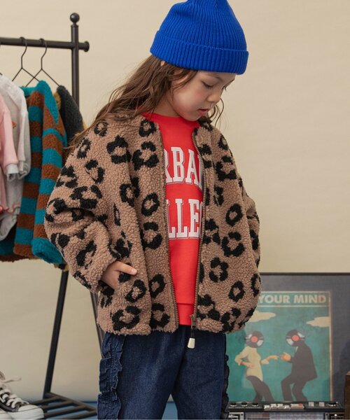 セール】【ジュニア対応】ジャガードボアジャケット（ブルゾン