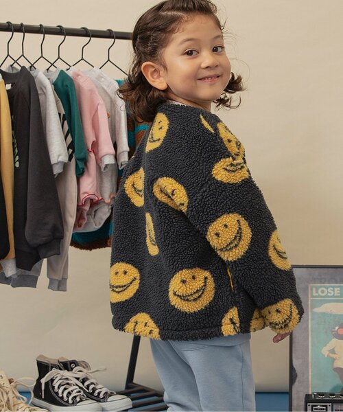 新品正規品【PG/size5】ジャガードボアブルゾン　フリース　アウター秋冬 楽天市場】 フリース ボアフリース ジップパーカー ブルゾン