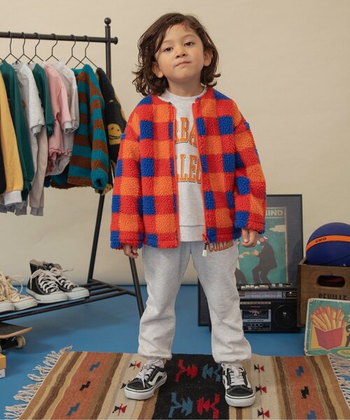 ジュニア対応】ジャガードボアジャケット（ブルゾン）｜BREEZE