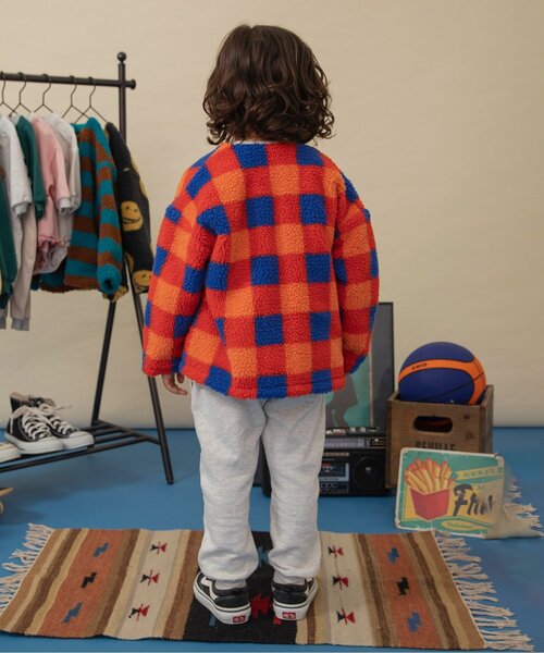 ジュニア対応】ジャガードボアジャケット（ブルゾン）｜BREEZE