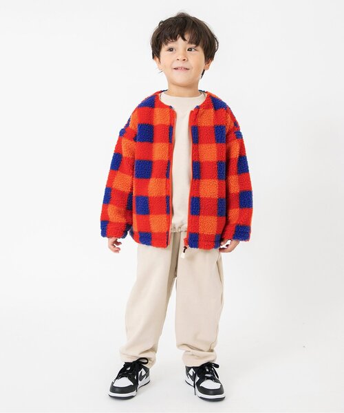 新品正規品ジャガードボアブルゾン　フリース　アウター秋冬 ジュニア対応ジャガードボアジャケット（ブルゾン）｜BREEZE