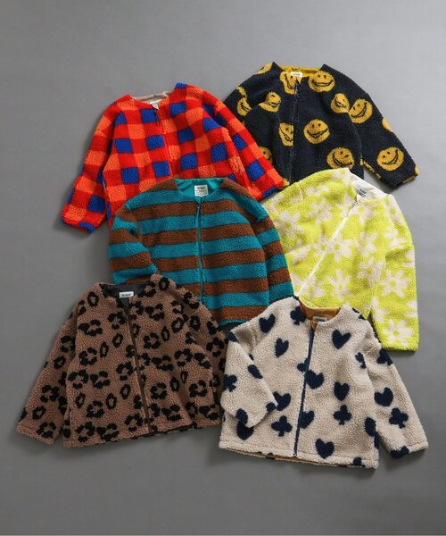 BREEZE（ブリーズ）の「【ジュニア対応】ジャガードボアジャケット（ブルゾン・キッズ・イエロー/オレンジ/ブラック/アイボリー/グリーン/ブラウン・120/130/140/150/80/90/100/110）」の20枚目の写真