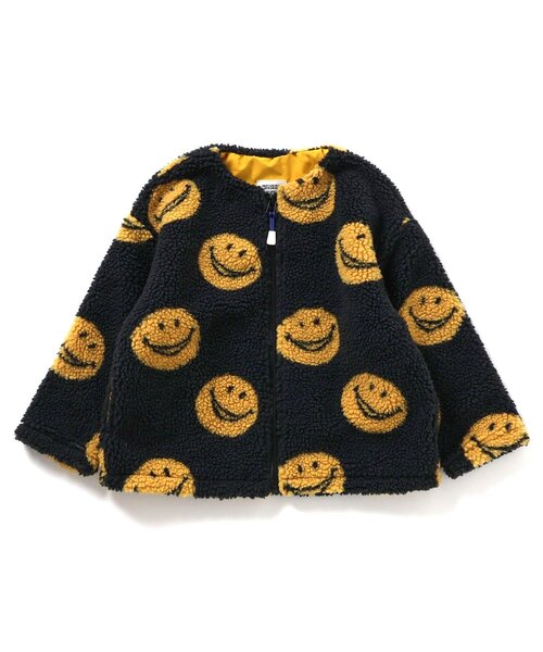 BREEZE（ブリーズ）の「【ジュニア対応】ジャガードボアジャケット（ブルゾン・キッズ・イエロー/オレンジ/ブラック/アイボリー/グリーン/ブラウン・120/130/140/150/80/90/100/110）」の22枚目の写真