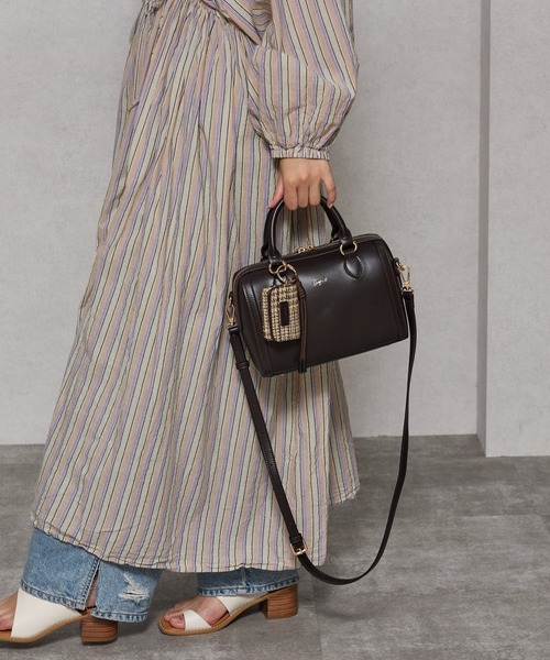 Ungrid(アングリッド)の「【Ungrid/アングリッド】ケースチャーム付 チェックコンビボストンバッグ(ボストンバッグ・レディース・ブラック系その他/ブラック/キャメル/ダークブラウン/ブラウン系その他・FREE)」の13枚目の写真