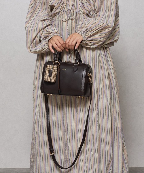 Ungrid(アングリッド)の「【Ungrid/アングリッド】ケースチャーム付 チェックコンビボストンバッグ(ボストンバッグ・レディース・ブラック系その他/ブラック/キャメル/ダークブラウン/ブラウン系その他・FREE)」の14枚目の写真