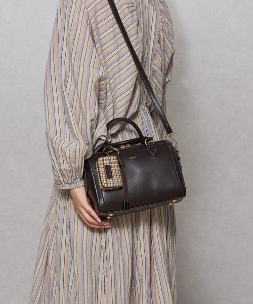 Ungrid(アングリッド)の「【Ungrid/アングリッド】ケースチャーム付 チェックコンビボストンバッグ(ボストンバッグ・レディース・ブラック系その他/ブラック/キャメル/ダークブラウン/ブラウン系その他・FREE)」の15枚目の写真