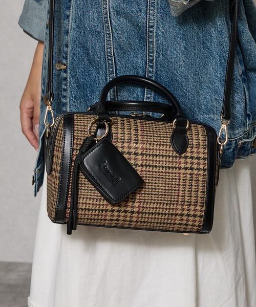 Ungrid(アングリッド)の「【Ungrid/アングリッド】ケースチャーム付 チェックコンビボストンバッグ(ボストンバッグ・レディース・ブラック系その他/ブラック/キャメル/ダークブラウン/ブラウン系その他・FREE)」の17枚目の写真