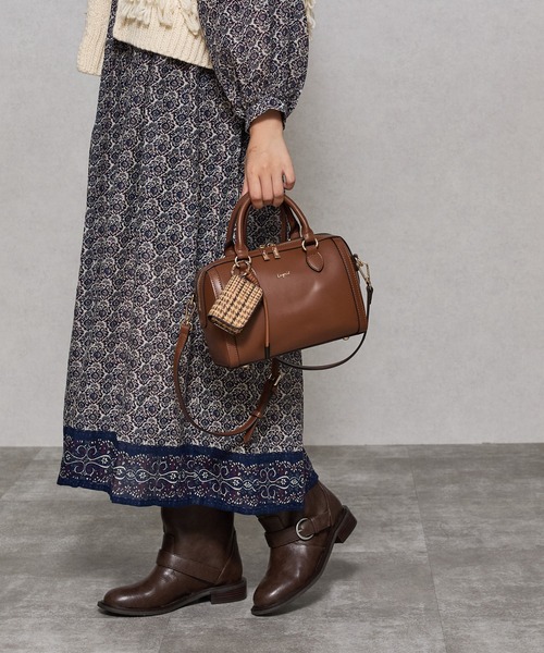 Ungrid(アングリッド)の「【Ungrid/アングリッド】ケースチャーム付 チェックコンビボストンバッグ(ボストンバッグ・レディース・ブラック系その他/ブラック/キャメル/ダークブラウン/ブラウン系その他・FREE)」の12枚目の写真