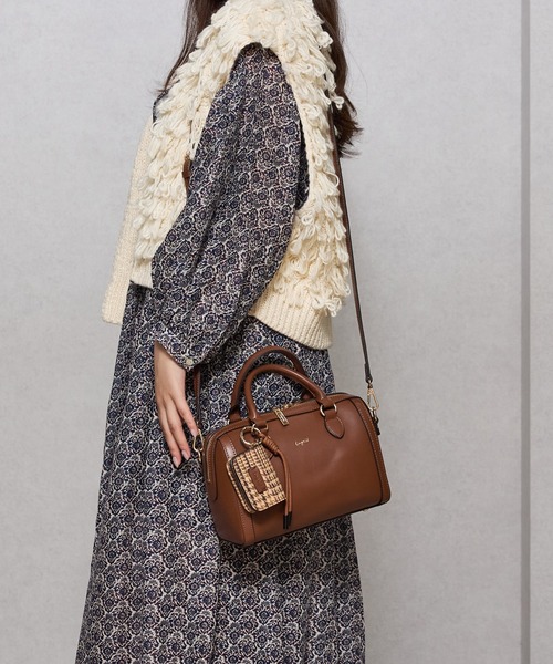 Ungrid(アングリッド)の「【Ungrid/アングリッド】ケースチャーム付 チェックコンビボストンバッグ(ボストンバッグ・レディース・ブラック系その他/ブラック/キャメル/ダークブラウン/ブラウン系その他・FREE)」の11枚目の写真