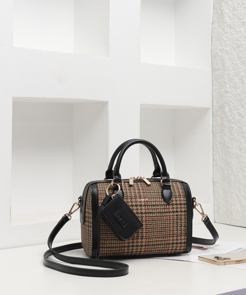 Ungrid(アングリッド)の「【Ungrid/アングリッド】ケースチャーム付 チェックコンビボストンバッグ(ボストンバッグ・レディース・ブラック系その他/ブラック/キャメル/ダークブラウン/ブラウン系その他・FREE)」の19枚目の写真