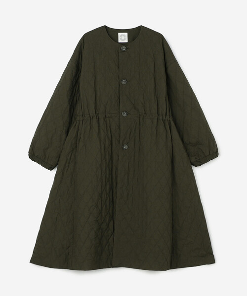 ORCIVAL 美品❗️キルティング ロングコート ORCIVAL | キルティング ロングコート WOMEN（ノーカラーコート