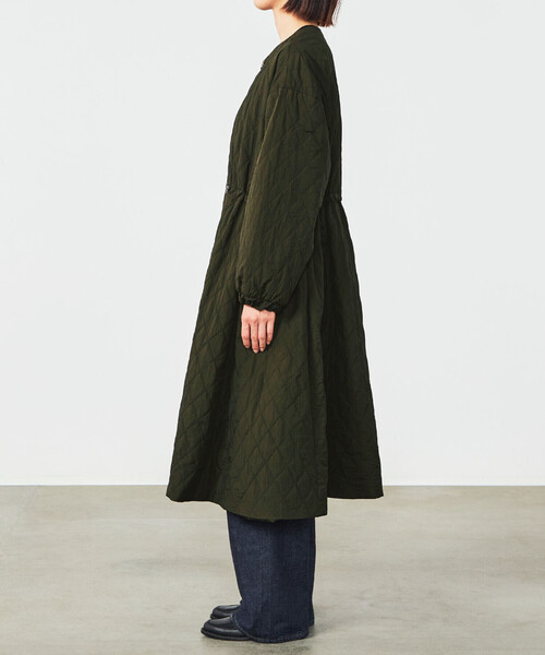 ORCIVAL | キルティング ロングコート WOMEN（ノーカラーコート