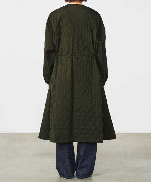 ORCIVAL | キルティング ロングコート WOMEN（ノーカラーコート