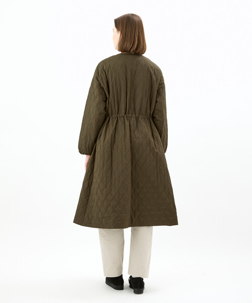 ORCIVAL | キルティング ロングコート WOMEN（ノーカラーコート