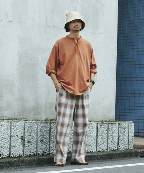 FIVE BROTHER（ファイブブラザー）の「FIVE BROTHER /ファイブブラザー 別注 オンブレ チェック イージーパンツ（その他パンツ・メンズ・ブラック/ブラウン/ネイビー・MEDIUM/LARGE）」の17枚目の写真