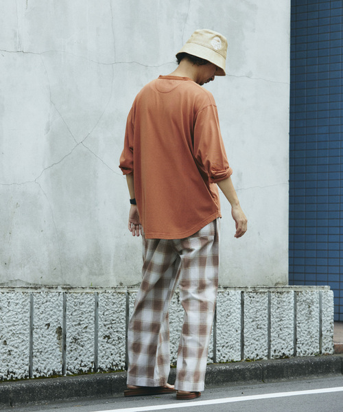 FIVE BROTHER（ファイブブラザー）の「FIVE BROTHER /ファイブブラザー 別注 オンブレ チェック イージーパンツ（その他パンツ・メンズ・ブラック/ブラウン/ネイビー・MEDIUM/LARGE）」の19枚目の写真