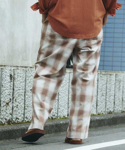 FIVE BROTHER（ファイブブラザー）の「FIVE BROTHER /ファイブブラザー 別注 オンブレ チェック イージーパンツ（その他パンツ・メンズ・ブラック/ブラウン/ネイビー・MEDIUM/LARGE）」の22枚目の写真