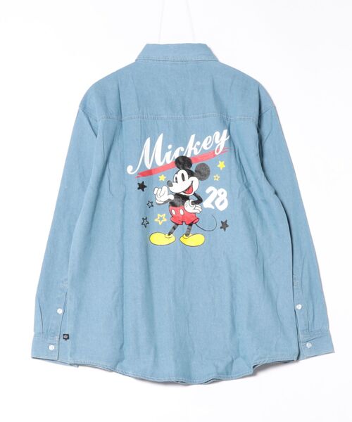Disney(ディズニー)の「親子お揃い ディズニー 長袖デニムシャツ 0774A(シャツ/ブラウス・レディース・ブラック/ライトインディゴブルー・S/M/L/XL)」の3枚目の写真
