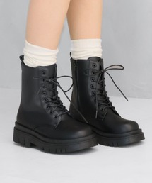 VIVIAN | 厚底レースアップワークブーツ(ブーツ)