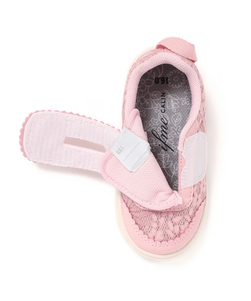IFME（イフミー）の「KIDS｜ifme CALIN レーススニーカー[リンクコーデ]（スニーカー・キッズ・ホワイト/ピンク/ブラック・15.0cm/15.5cm/16.0cm/16.5cm/17.0cm/17.5cm/18.0cm/18.5cm/19.0cm/19.5cm/20.0cm/20.5cm/21.0cm）」の9枚目の写真