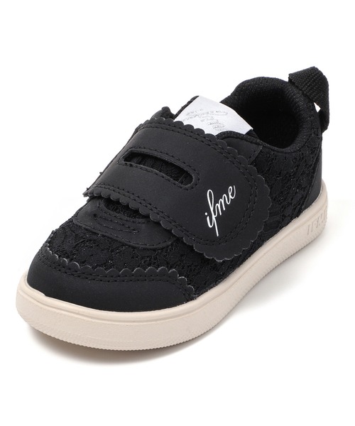 IFME（イフミー）の「KIDS｜ifme CALIN レーススニーカー[リンクコーデ]（スニーカー・キッズ・ホワイト/ピンク/ブラック・15.0cm/15.5cm/16.0cm/16.5cm/17.0cm/17.5cm/18.0cm/18.5cm/19.0cm/19.5cm/20.0cm/20.5cm/21.0cm）」の12枚目の写真