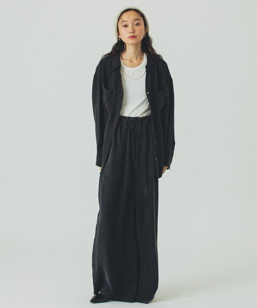 ROSE BUD（ローズバッド）の「FIBRIL EASY PANTS（その他パンツ・レディース・ブラック/ピンク/ベージュ・S/M）」の4枚目の写真