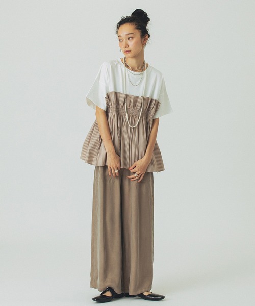 ROSE BUD（ローズバッド）の「FIBRIL EASY PANTS（その他パンツ・レディース・ブラック/ピンク/ベージュ・S/M）」の9枚目の写真