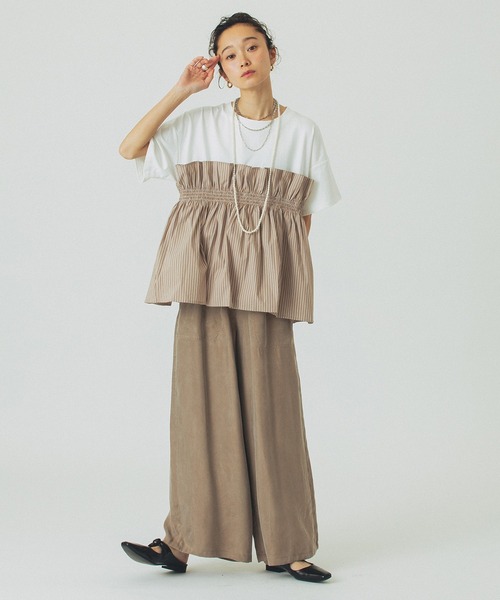 ROSE BUD（ローズバッド）の「FIBRIL EASY PANTS（その他パンツ・レディース・ブラック/ピンク/ベージュ・S/M）」の10枚目の写真