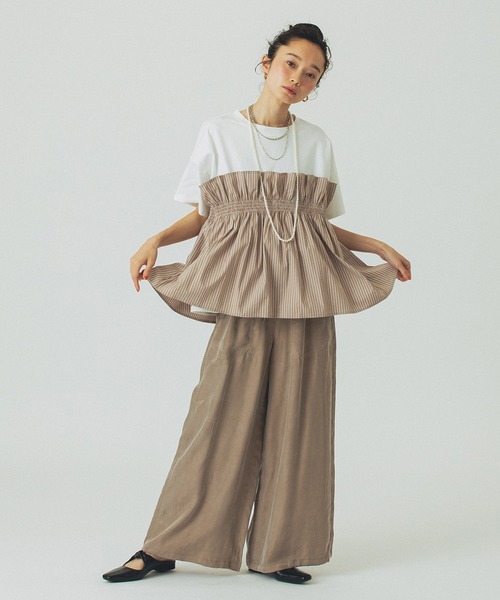 ROSE BUD（ローズバッド）の「FIBRIL EASY PANTS（その他パンツ・レディース・ブラック/ピンク/ベージュ・S/M）」の11枚目の写真