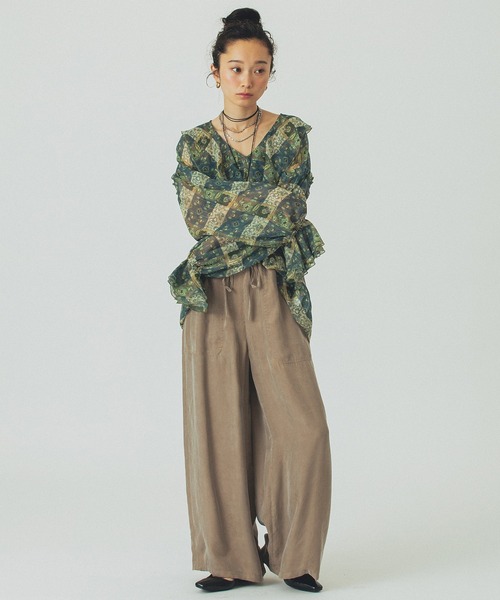ROSE BUD（ローズバッド）の「FIBRIL EASY PANTS（その他パンツ・レディース・ブラック/ピンク/ベージュ・S/M）」の15枚目の写真