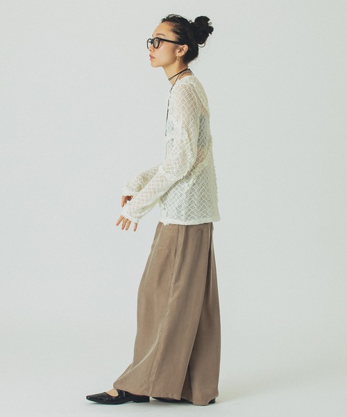 ROSE BUD（ローズバッド）の「FIBRIL EASY PANTS（その他パンツ・レディース・ブラック/ピンク/ベージュ・S/M）」の21枚目の写真