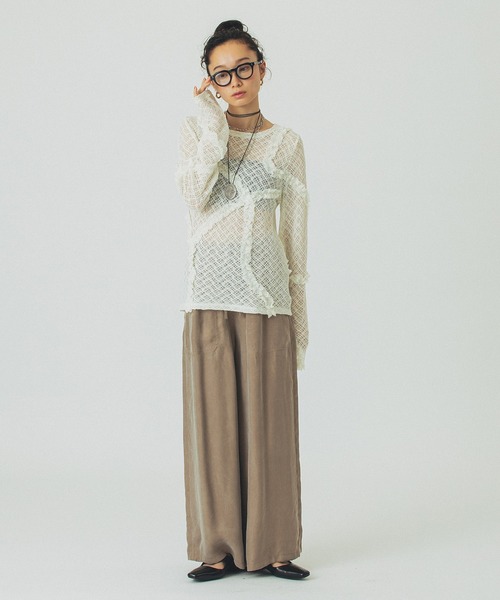 ROSE BUD（ローズバッド）の「FIBRIL EASY PANTS（その他パンツ・レディース・ブラック/ピンク/ベージュ・S/M）」の16枚目の写真